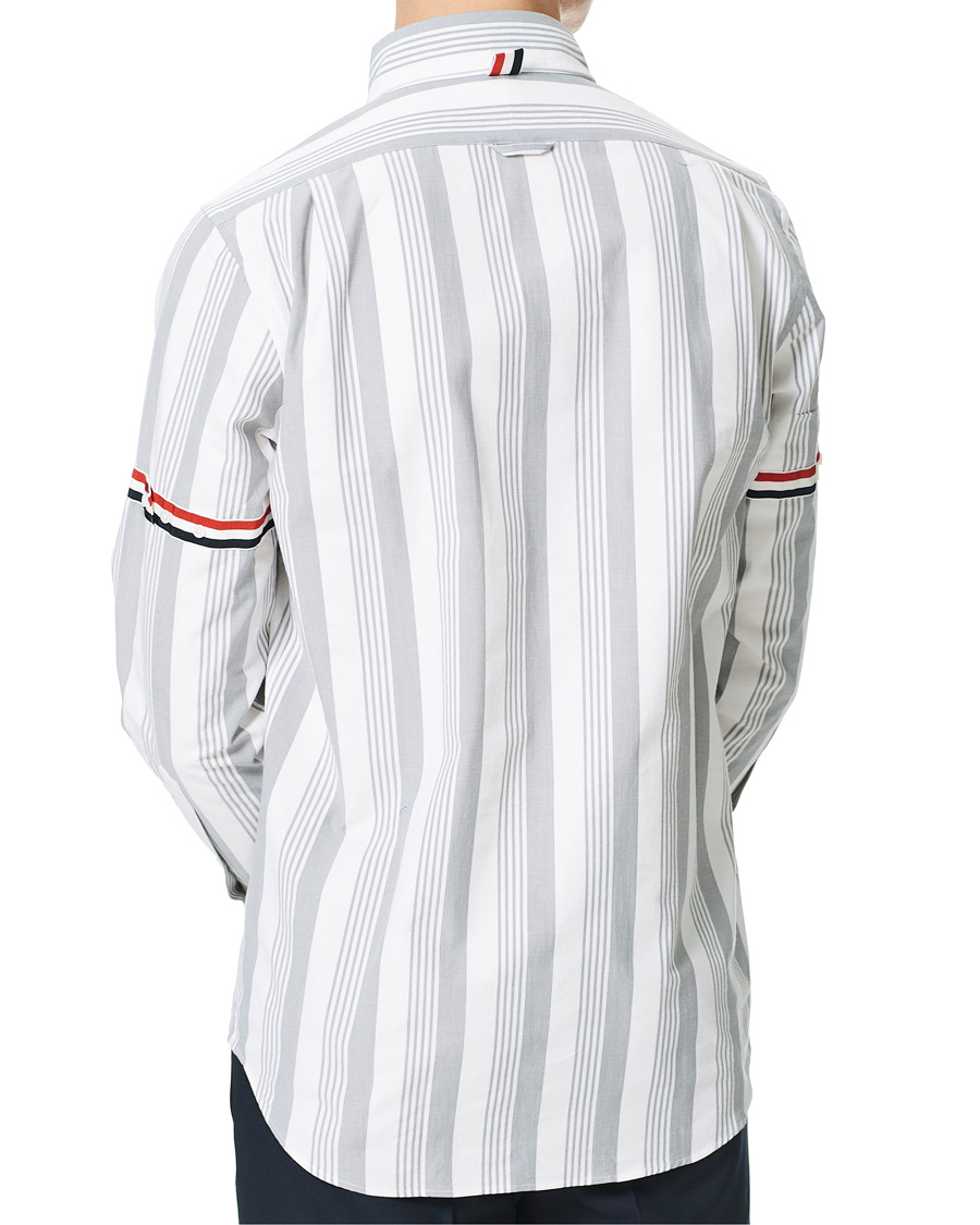Herr | Skjortor | Thom Browne | Striped Shirt White/Grey