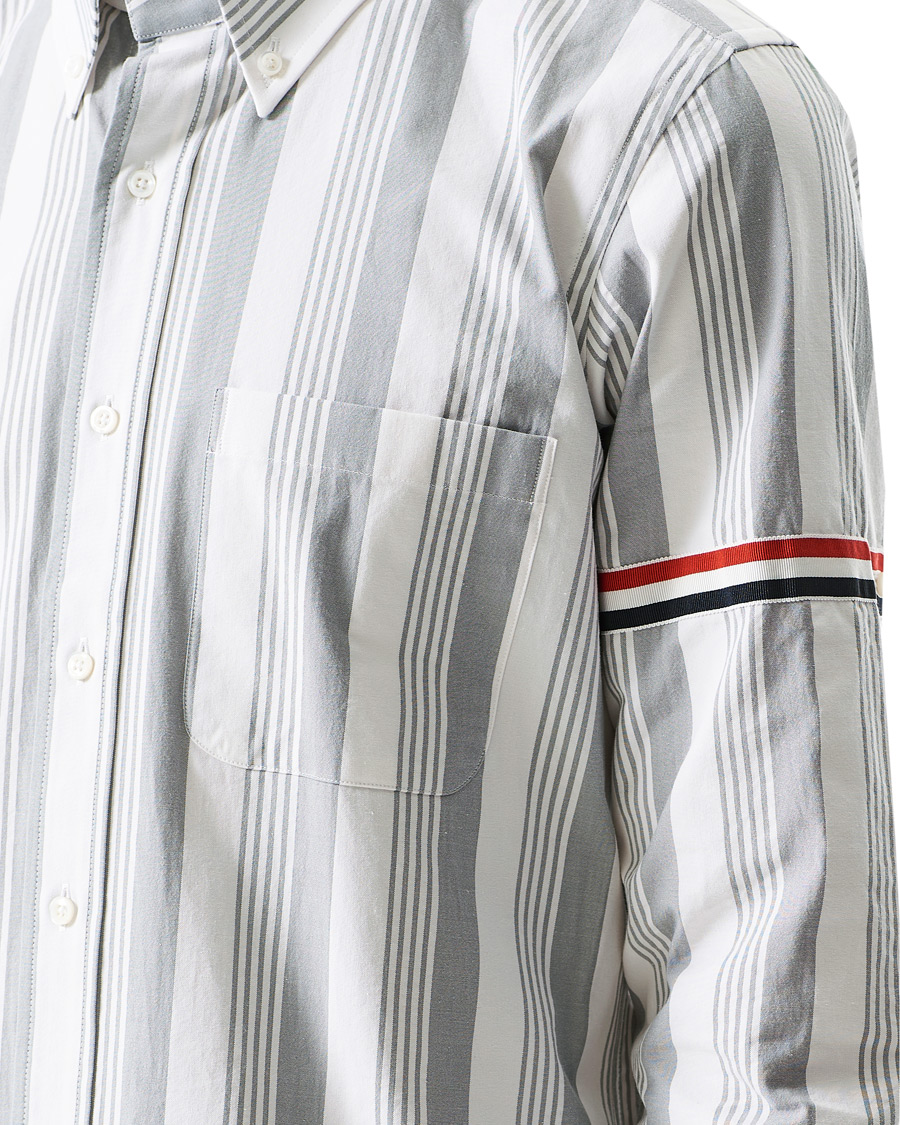 Herr | Skjortor | Thom Browne | Striped Shirt White/Grey