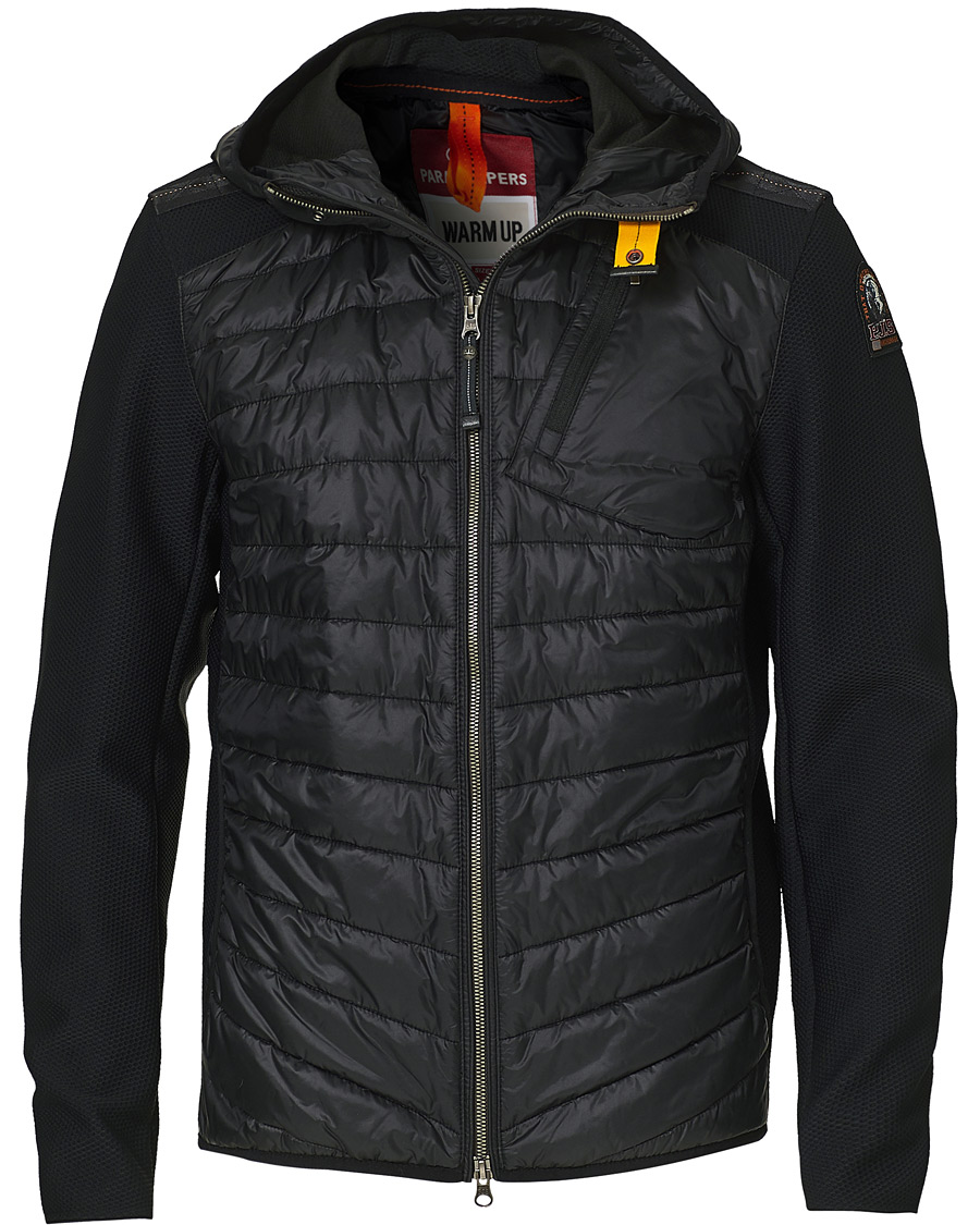 Herr | Tröjor | Parajumpers | Nolan Mesh Hooded Hybrid Black