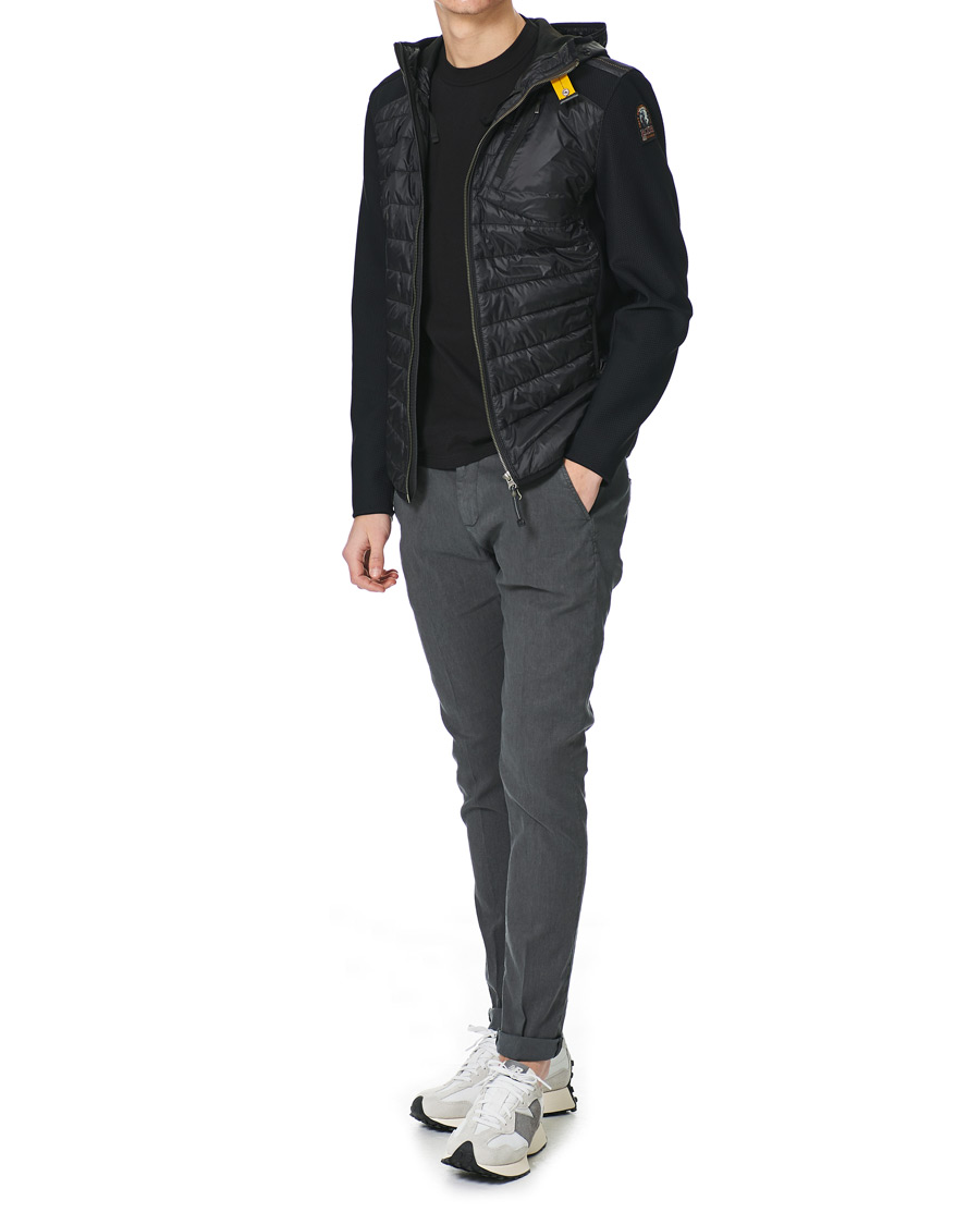 Herr | Tröjor | Parajumpers | Nolan Mesh Hooded Hybrid Black