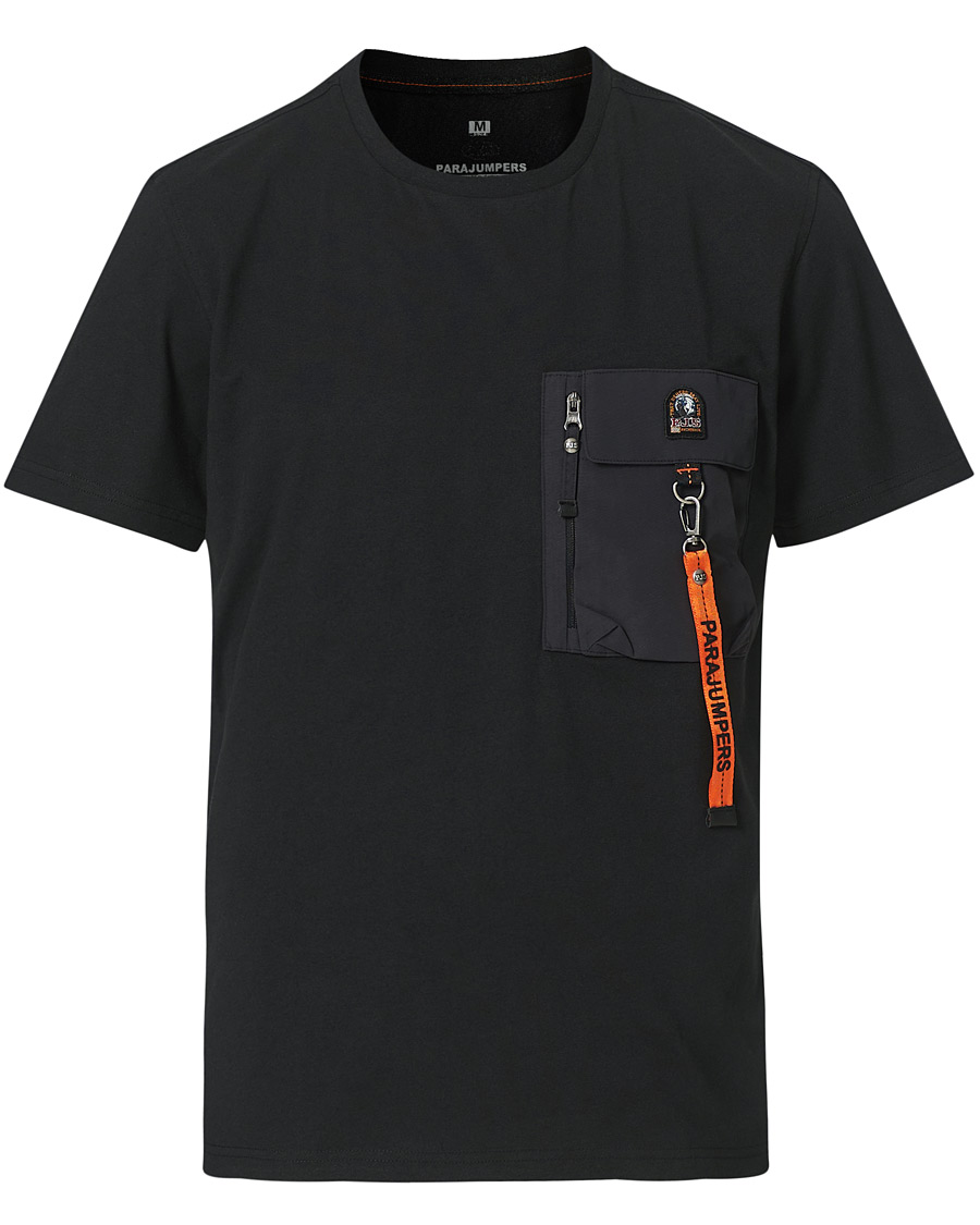 Herr | T-Shirts | Parajumpers | Mojave Pocket Crew Neck Tee Black