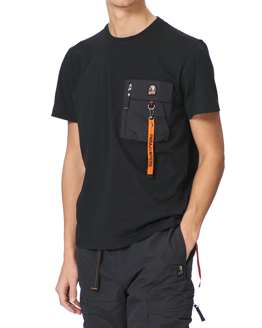 Herr | T-Shirts | Parajumpers | Mojave Pocket Crew Neck Tee Black