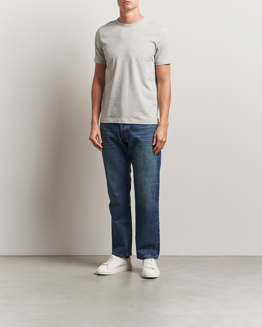 Herr | T-Shirts | A Day's March | Heavyweight T-Shirt Grey Melange