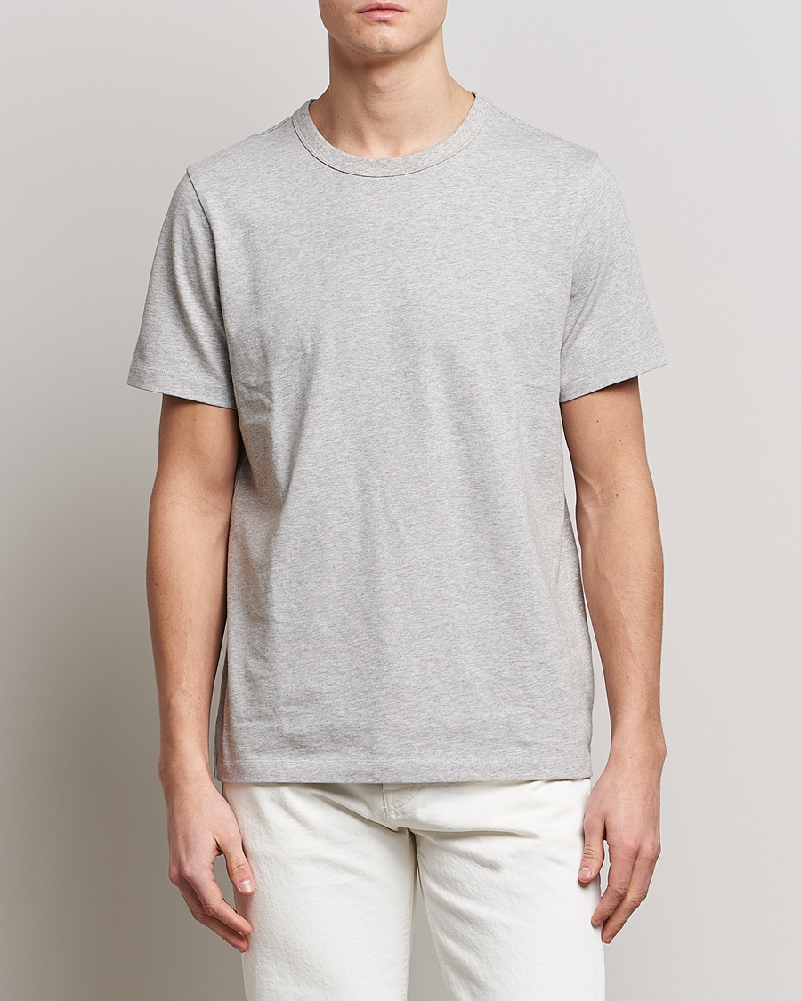 Herr | T-Shirts | A Day's March | Heavy Tee Grey Melange