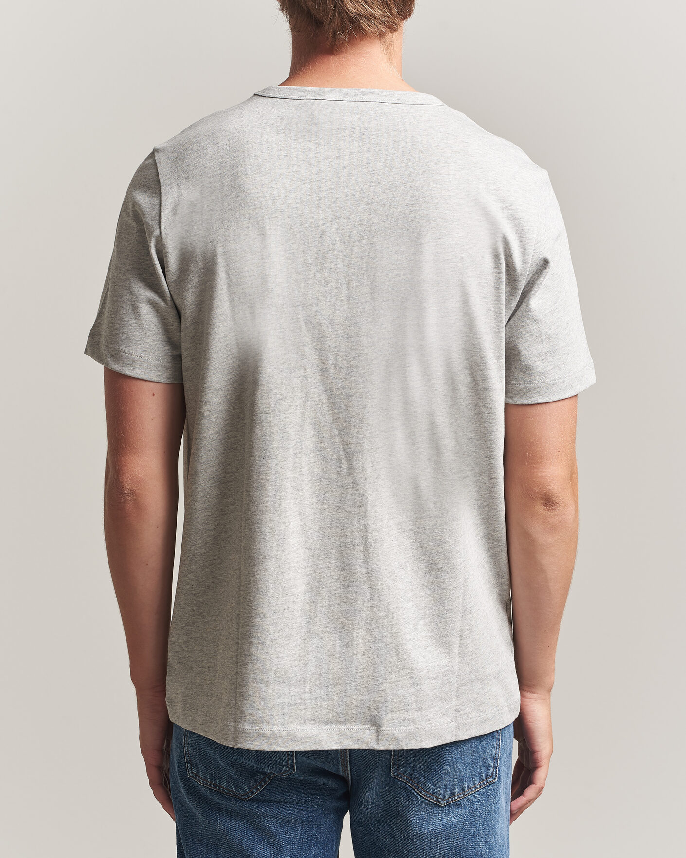 Herr | T-Shirts | A Day's March | Heavyweight T-Shirt Grey Melange