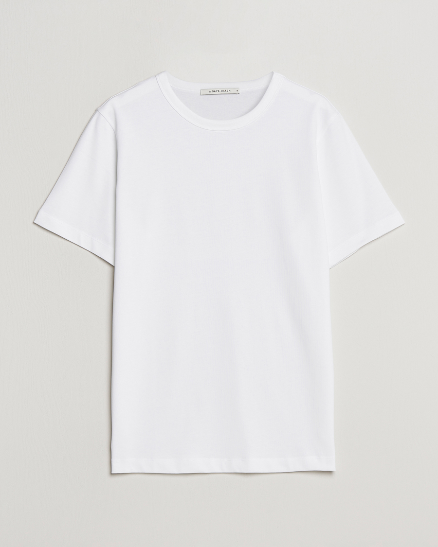 Herr | Kortärmade t-shirts | A Day's March | Heavy Tee White