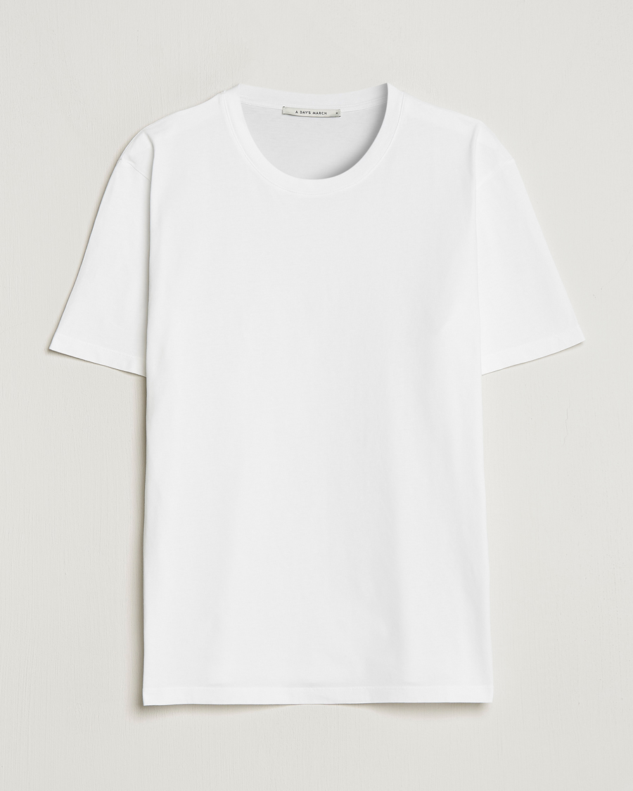 Herr | T-Shirts | A Day's March | Classic Fit Tee White
