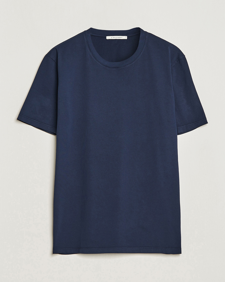 Herr | T-Shirts | A Day's March | Classic Fit Tee Navy