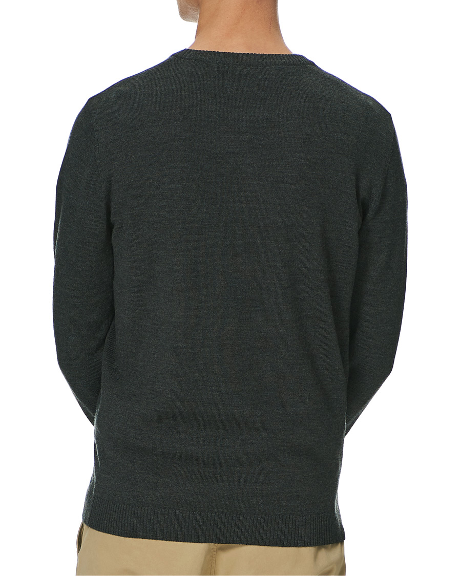 Herr | Tröjor | A Day's March | Alagón Merino Crew Moss Melange