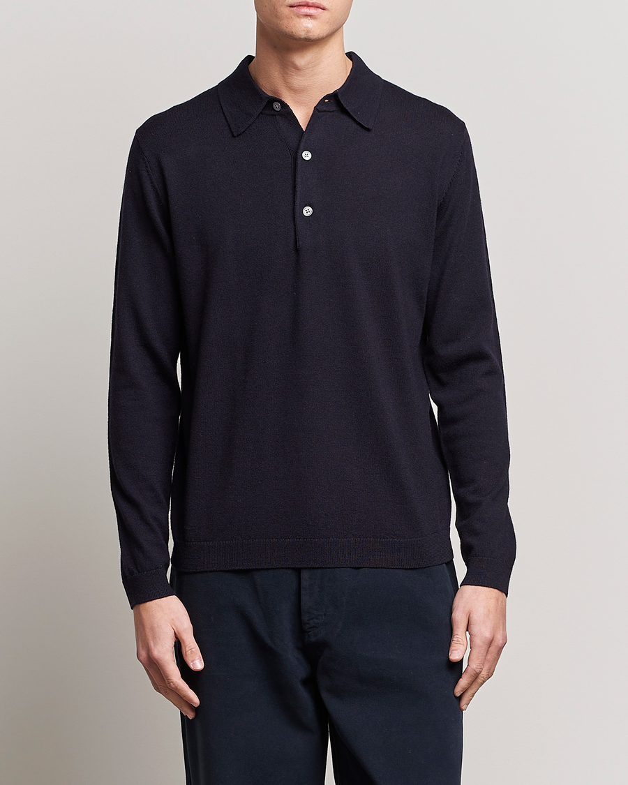 Herr | Snart i lager | A Day's March | Ambroz Merino Polo Navy