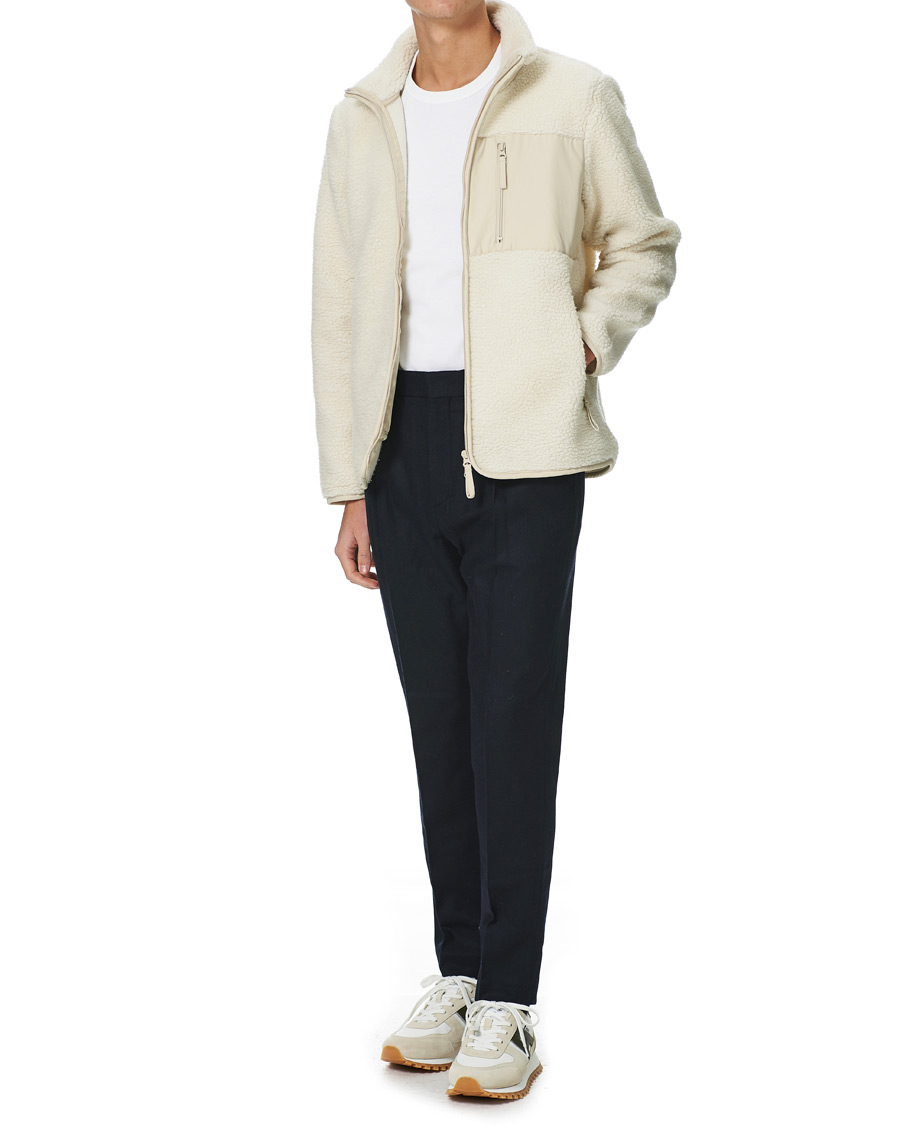 Herr |  | A Day's March | Granån Recycled Fleece Jacket Off White