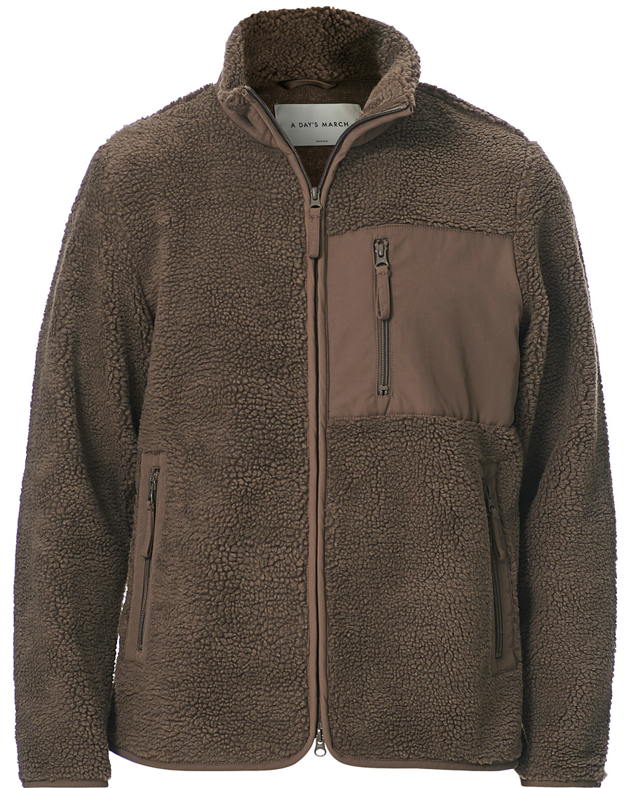 Herr | Tröjor | A Day's March | Granån Recycled Fleece Jacket Mole