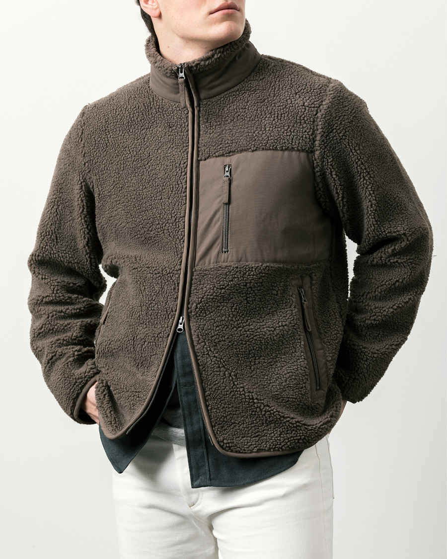 Herr | Tröjor | A Day's March | Granån Recycled Fleece Jacket Mole