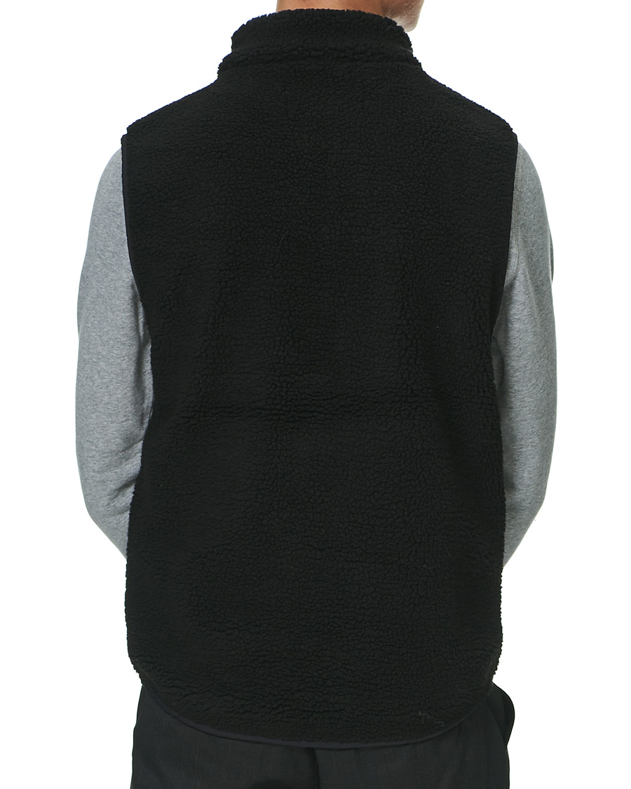 Herr | Tröjor | A Day's March | Arvån Recycled Fleece Vest Black