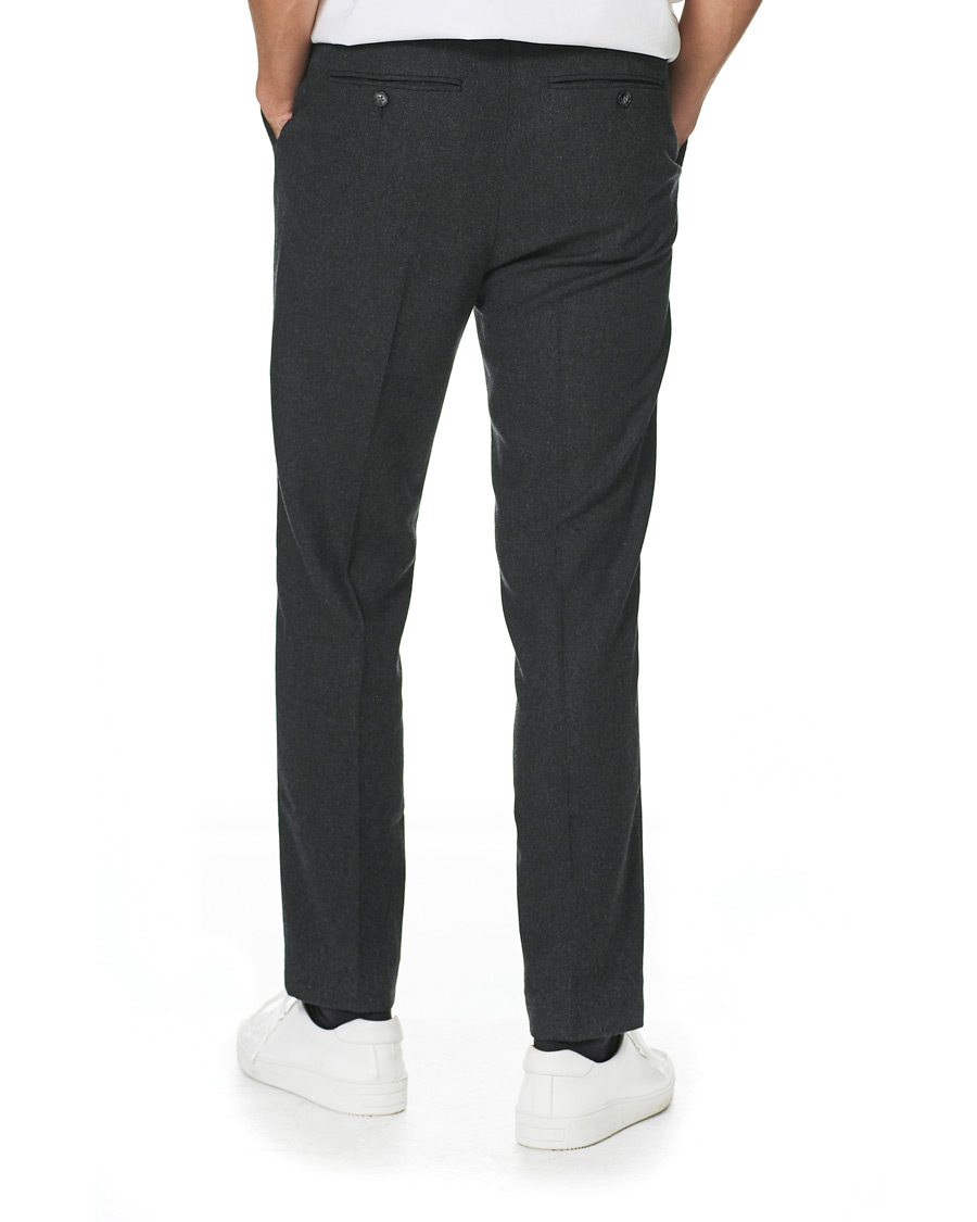 Herr | Byxor | A Day's March | Crovie Wool Trousers Grey Melange