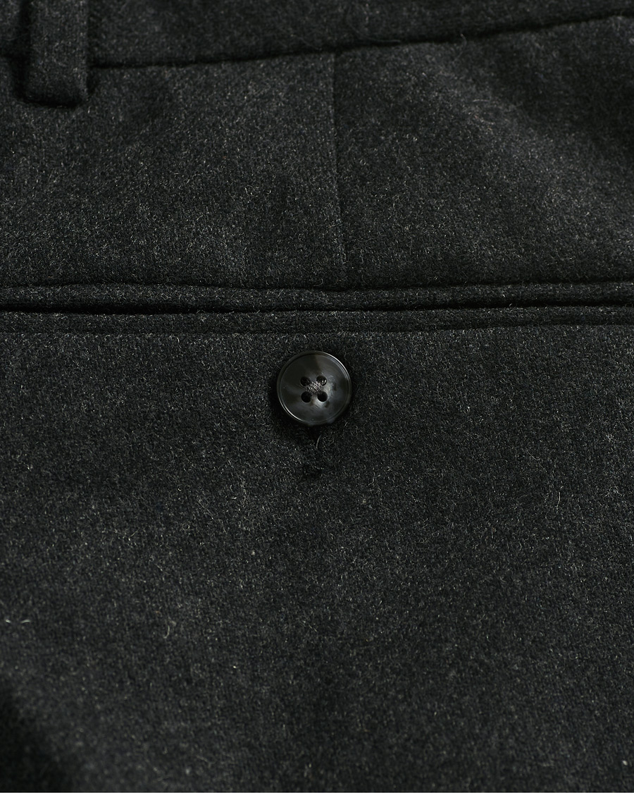 Herr | Byxor | A Day's March | Crovie Wool Trousers Grey Melange