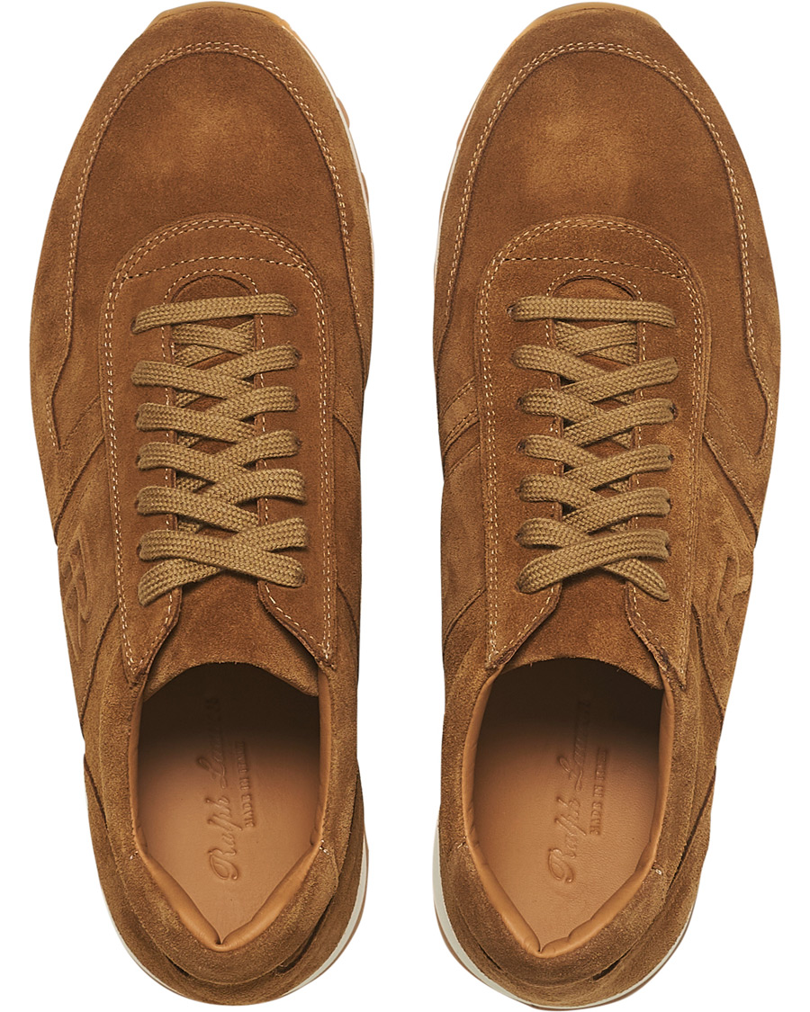 Herr | Ralph Lauren Purple Label Ethan Running Sneakers Brown Suede | Ralph Lauren Purple Label | Ethan Running Sneakers Brown Suede