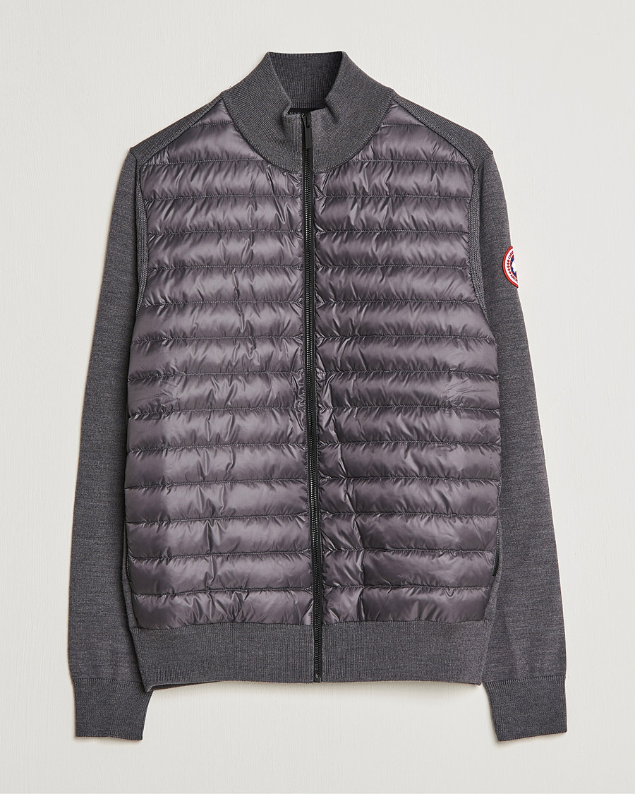 Herr | Tröjor | Canada Goose | Hybridge Knit Packable Jacket Iron Grey