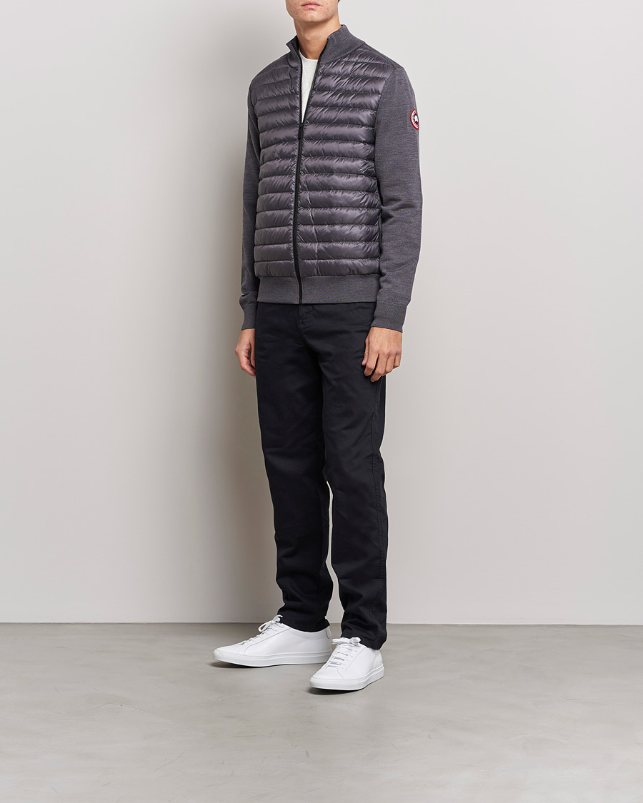 Herr | Tröjor | Canada Goose | Hybridge Knit Packable Jacket Iron Grey