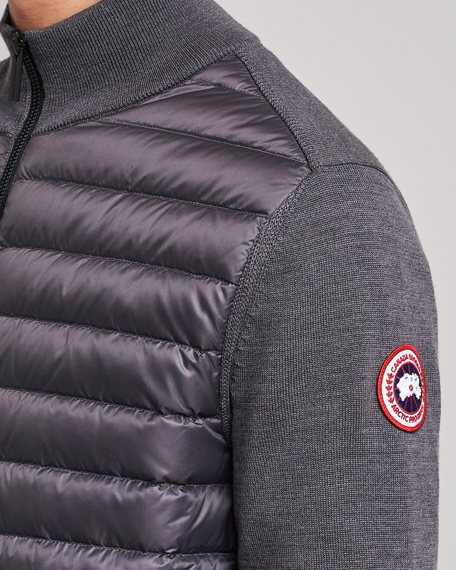 Herr | Tröjor | Canada Goose | Hybridge Knit Packable Jacket Iron Grey