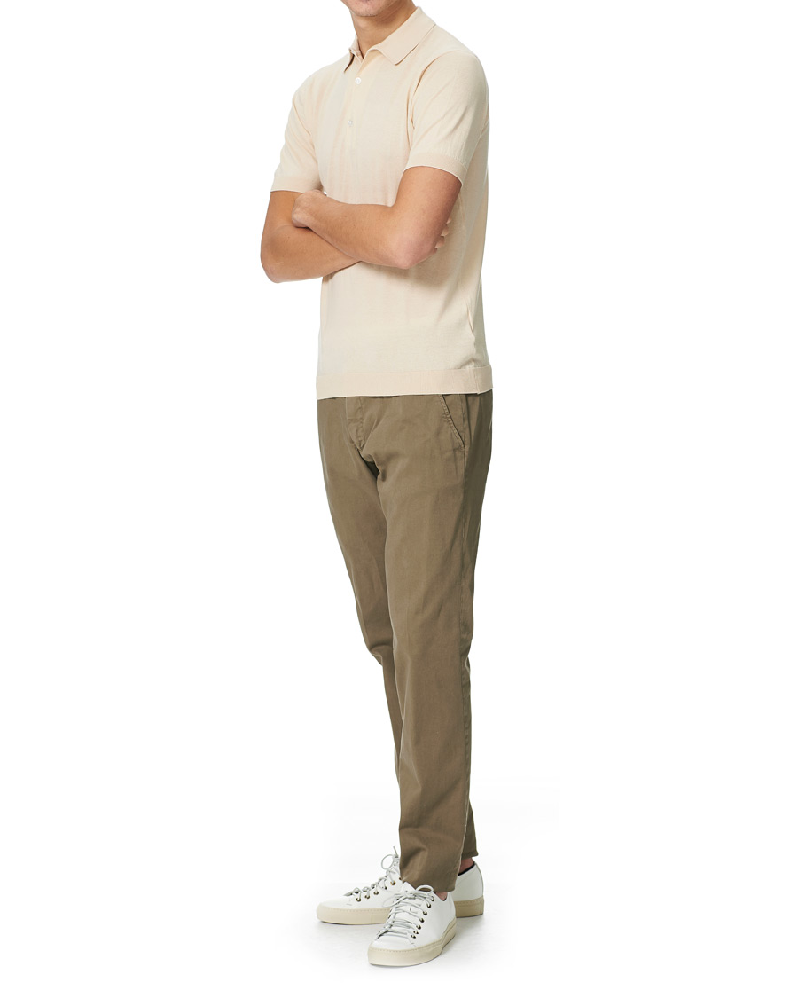Herr | Pikéer | John Smedley | Adrian Slim Fit Sea Island Polo Ecru