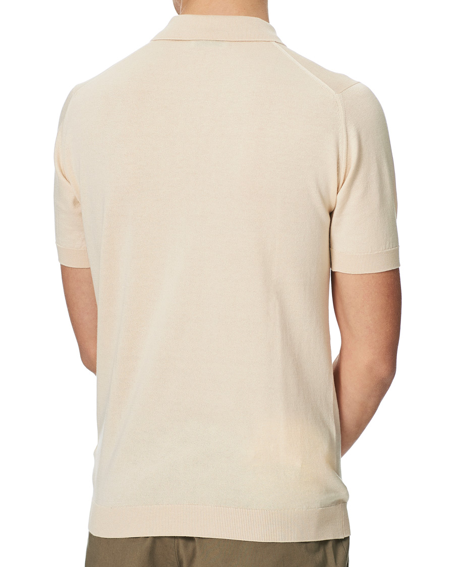 Herr | Pikéer | John Smedley | Adrian Slim Fit Sea Island Polo Ecru