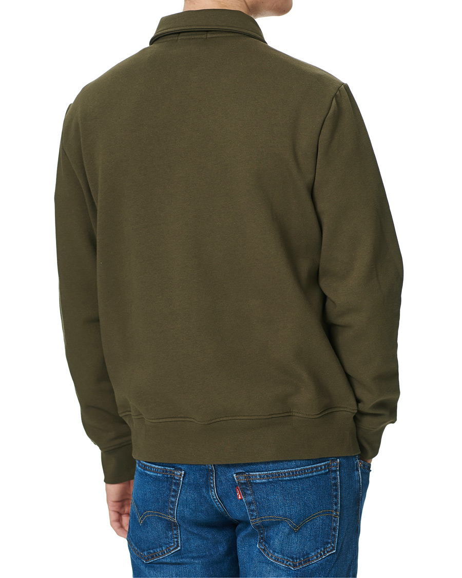 Herr | Tröjor | Polo Ralph Lauren | Graphic Fleece Half Zip Sweater Defender Green