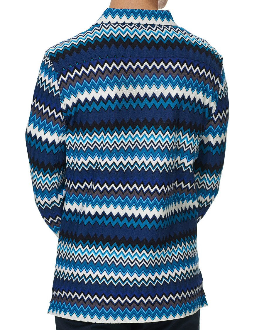 Herr | Skjortor | Missoni | Zig Zag Print Shirt Navy
