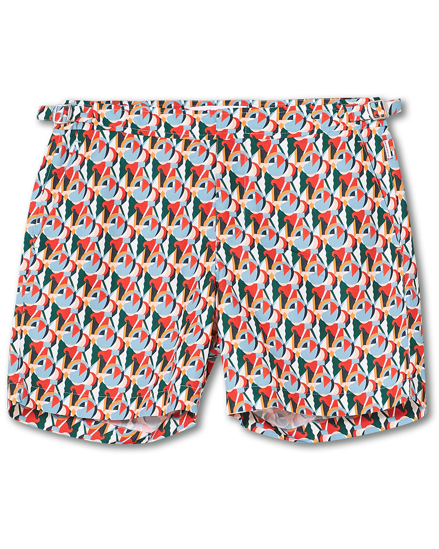 Herr | Badbyxor | Orlebar Brown | Bulldog Reuleaux Swim Shorts Red/Racing Green