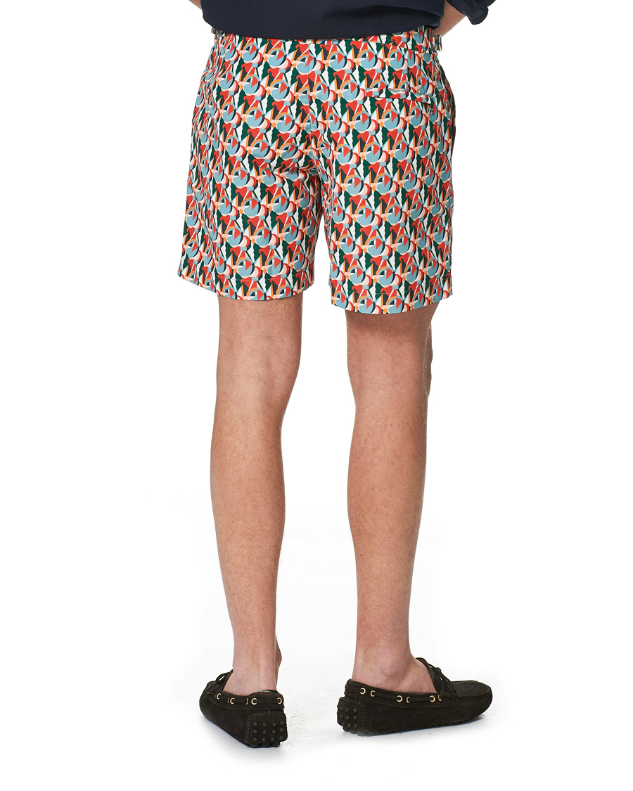 Herr | Badbyxor | Orlebar Brown | Bulldog Reuleaux Swim Shorts Red/Racing Green