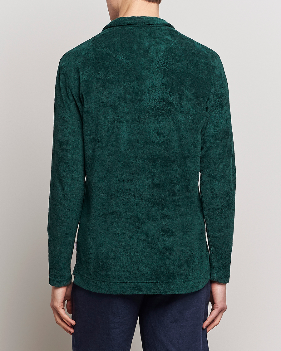 Herr | Tröjor | Orlebar Brown | Terry Long Sleeve Polo Racing Green