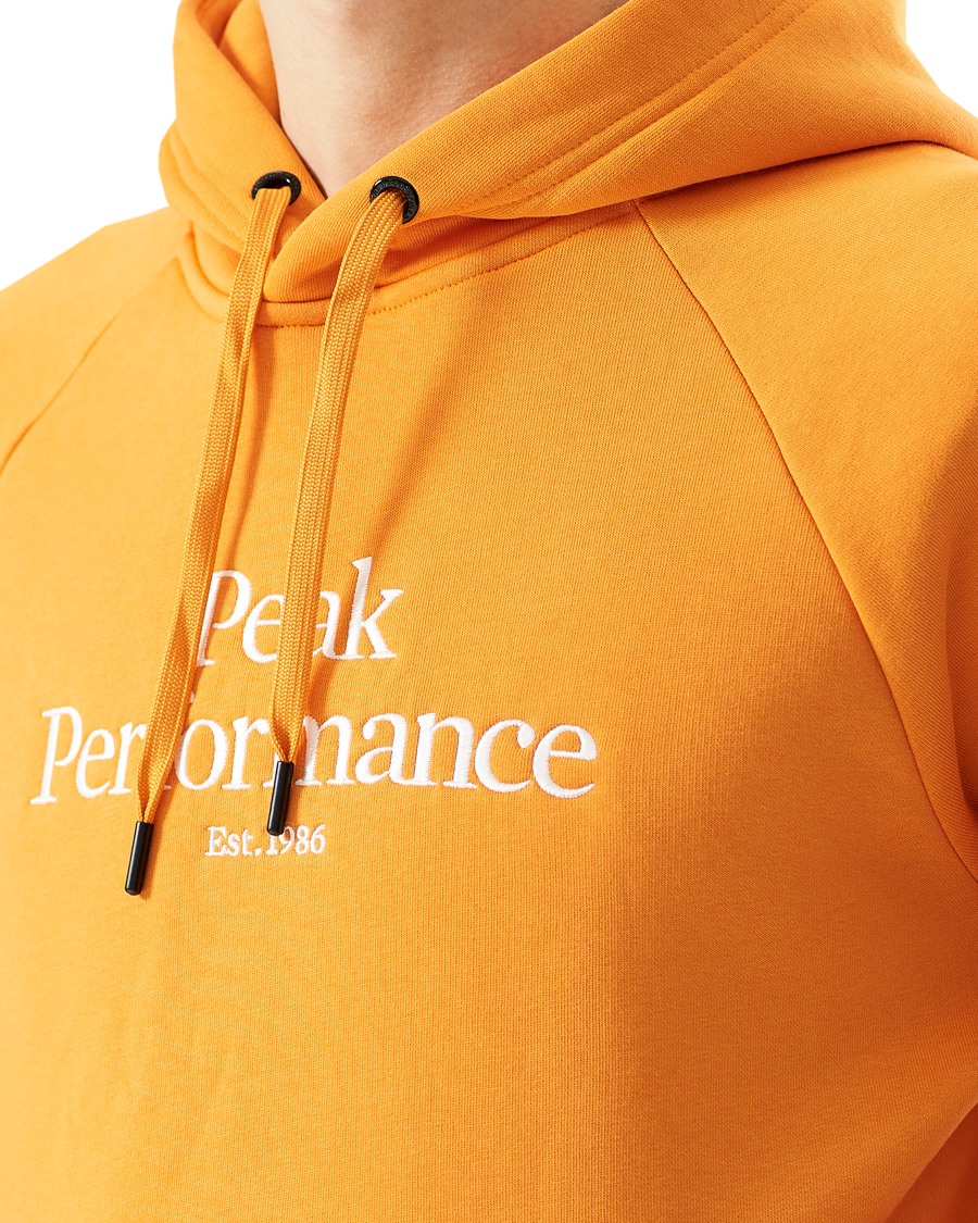 Herr | Tröjor | Peak Performance | Original Logo Hoodie Orange Flare