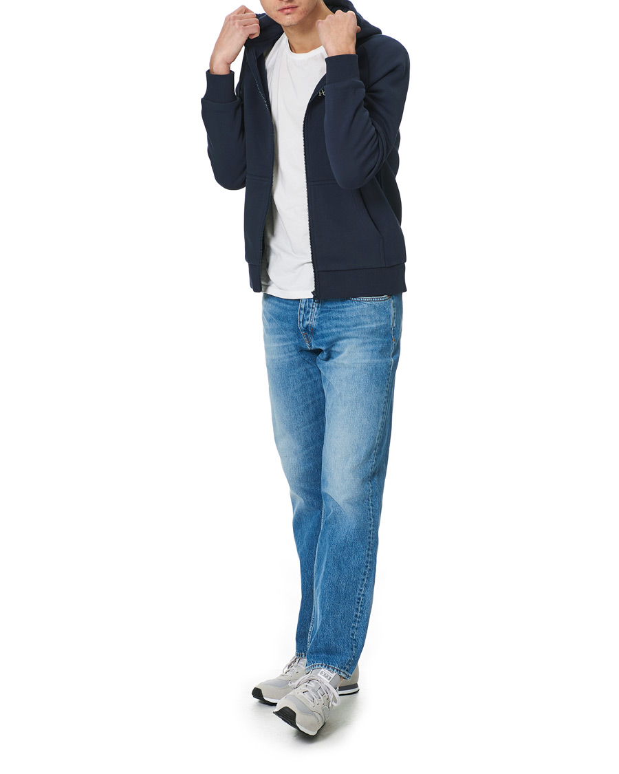 Herr | Tröjor | Peak Performance | Original Logo Full Zip Hoodie Blue Shadow