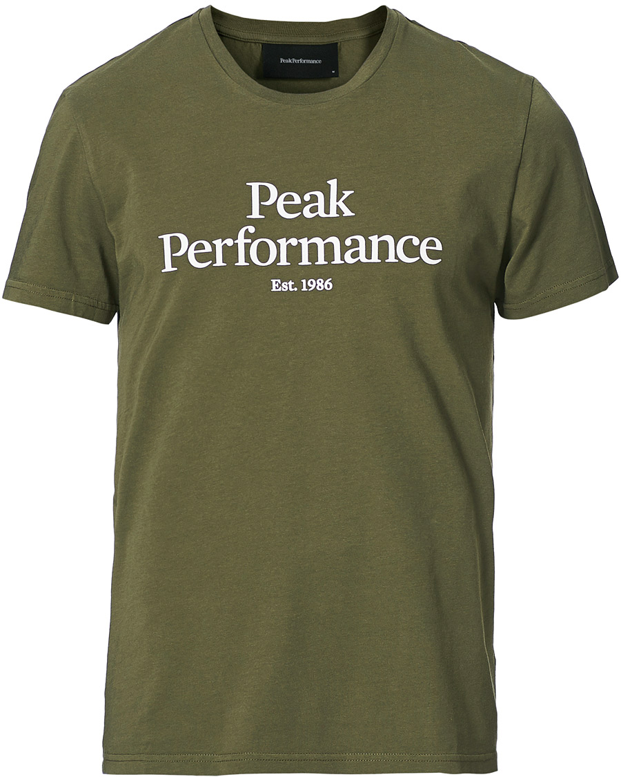 Herr | T-Shirts | Peak Performance | Original Logo Crew Neck Tee Pine Neddle