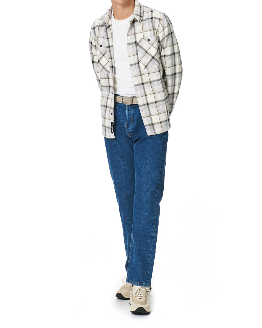 Herr | Skjortor | Peak Performance | Cotton Check Shirt Creme Beige