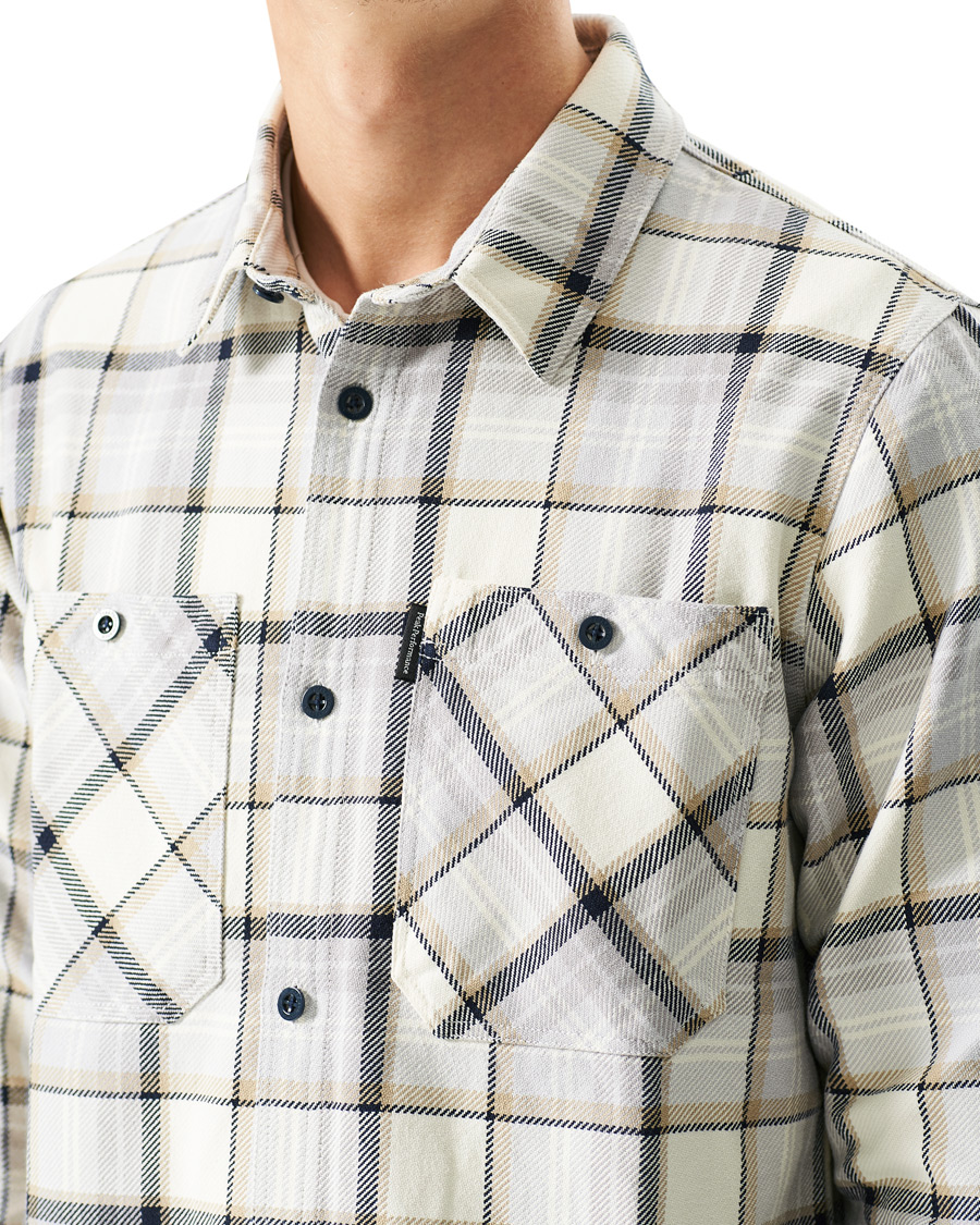 Herr | Skjortor | Peak Performance | Cotton Check Shirt Creme Beige