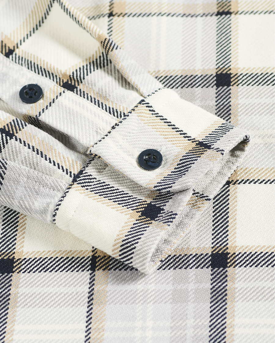 Herr | Skjortor | Peak Performance | Cotton Check Shirt Creme Beige