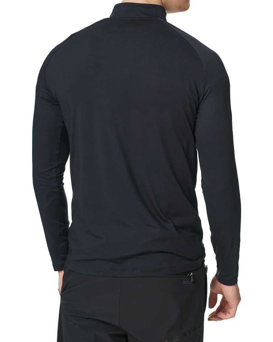 Herr | T-Shirts | Peak Performance | Chase Half Zip Long Sleeve Tee Black