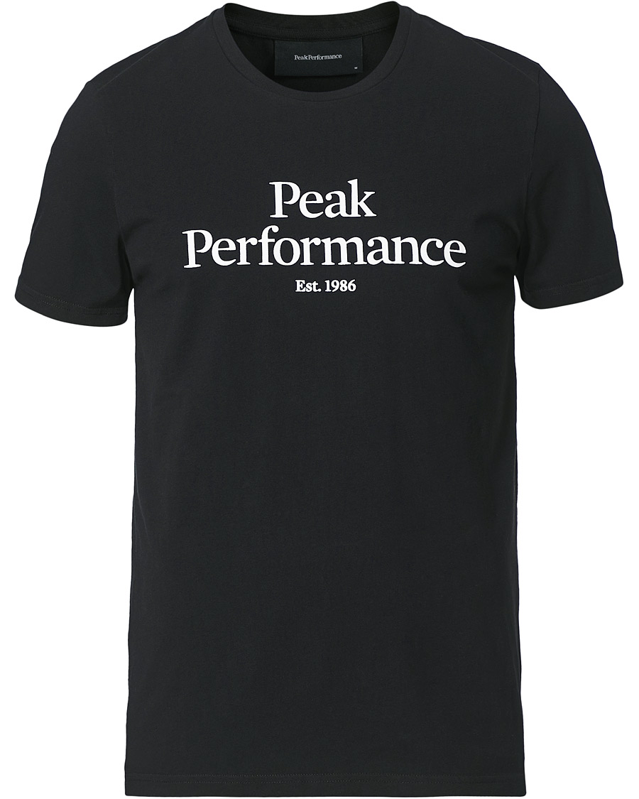 Herr | T-Shirts | Peak Performance | Original Logo Crew Neck Tee Black