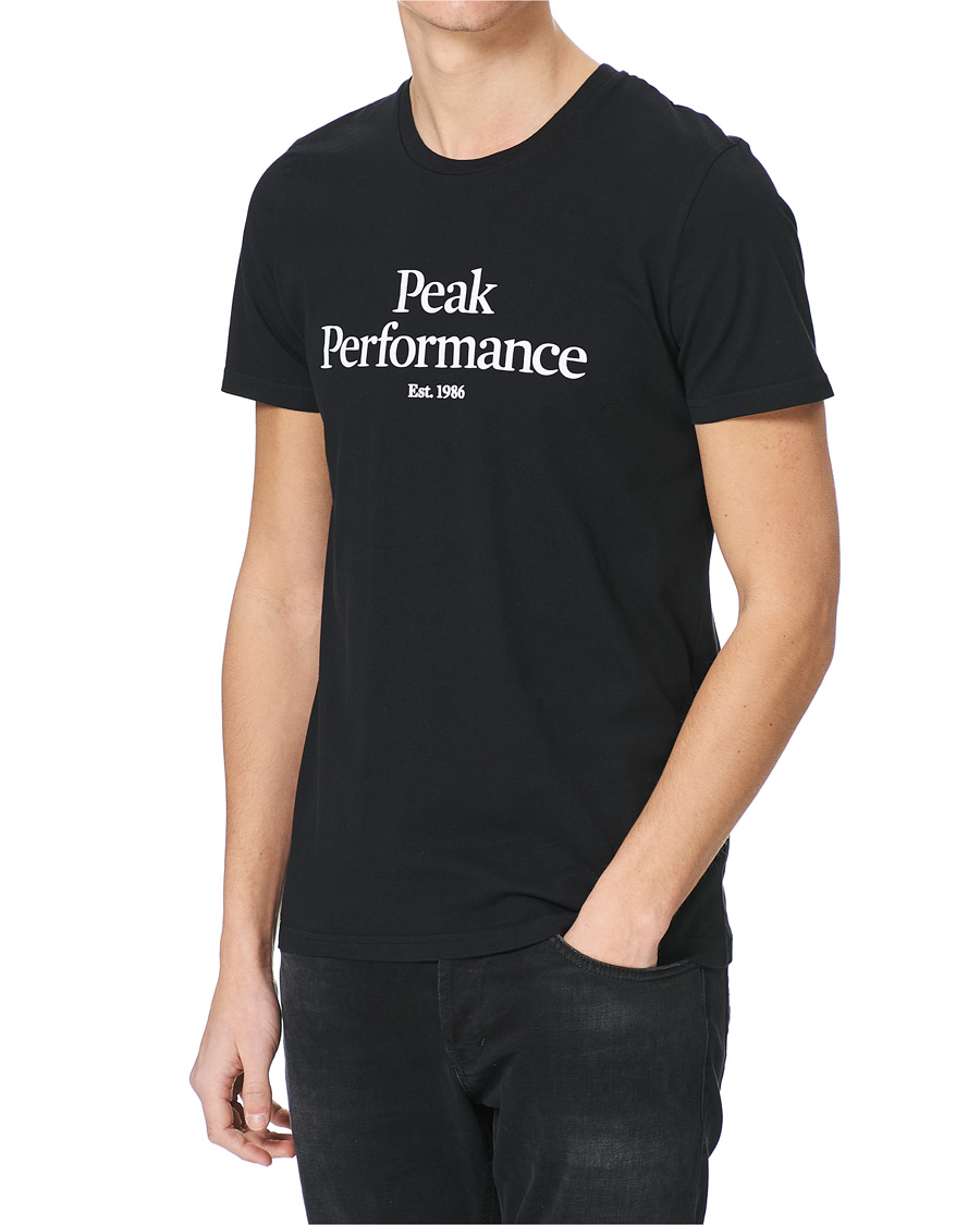 Herr | T-Shirts | Peak Performance | Original Logo Crew Neck Tee Black