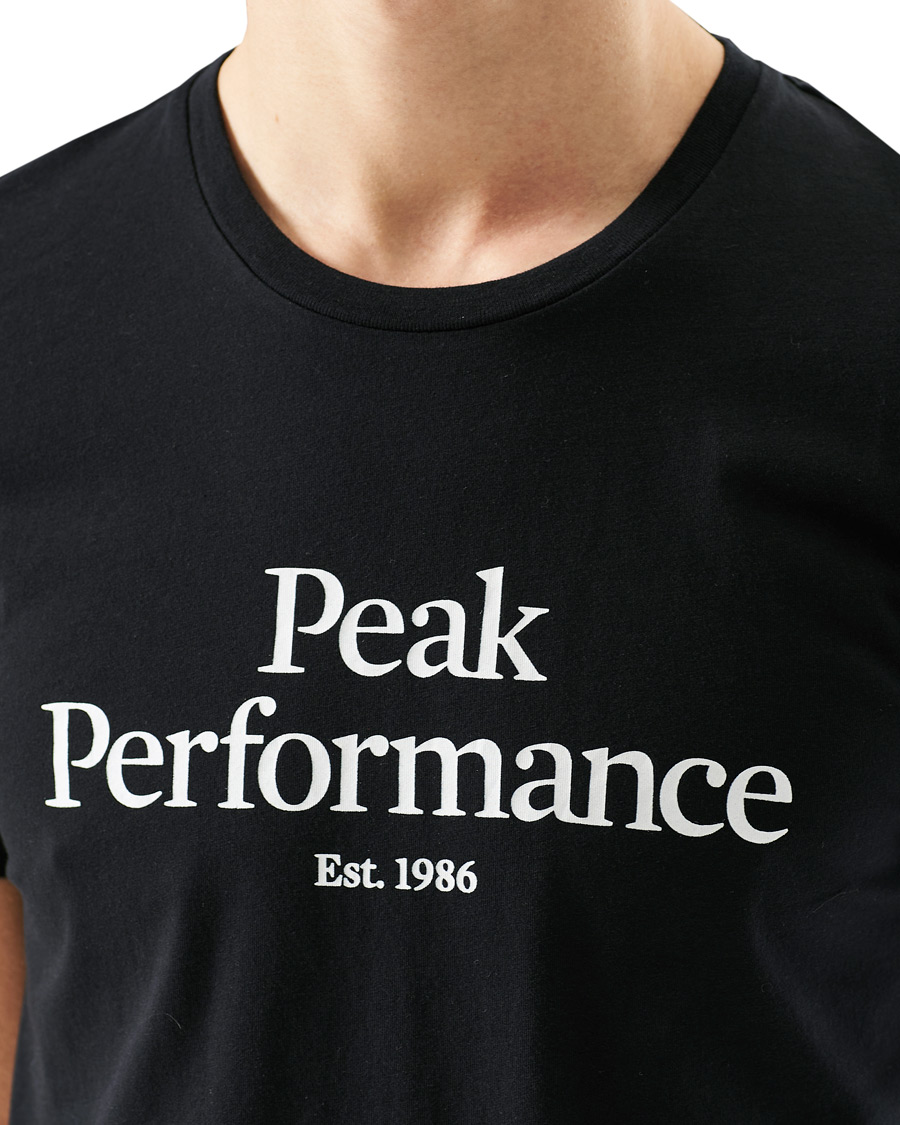 Herr | T-Shirts | Peak Performance | Original Logo Crew Neck Tee Black