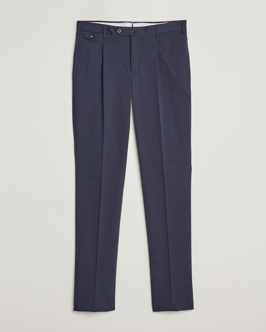 Herr | Byxor | PT01 | Gentleman Fit Silkochino Trousers Navy