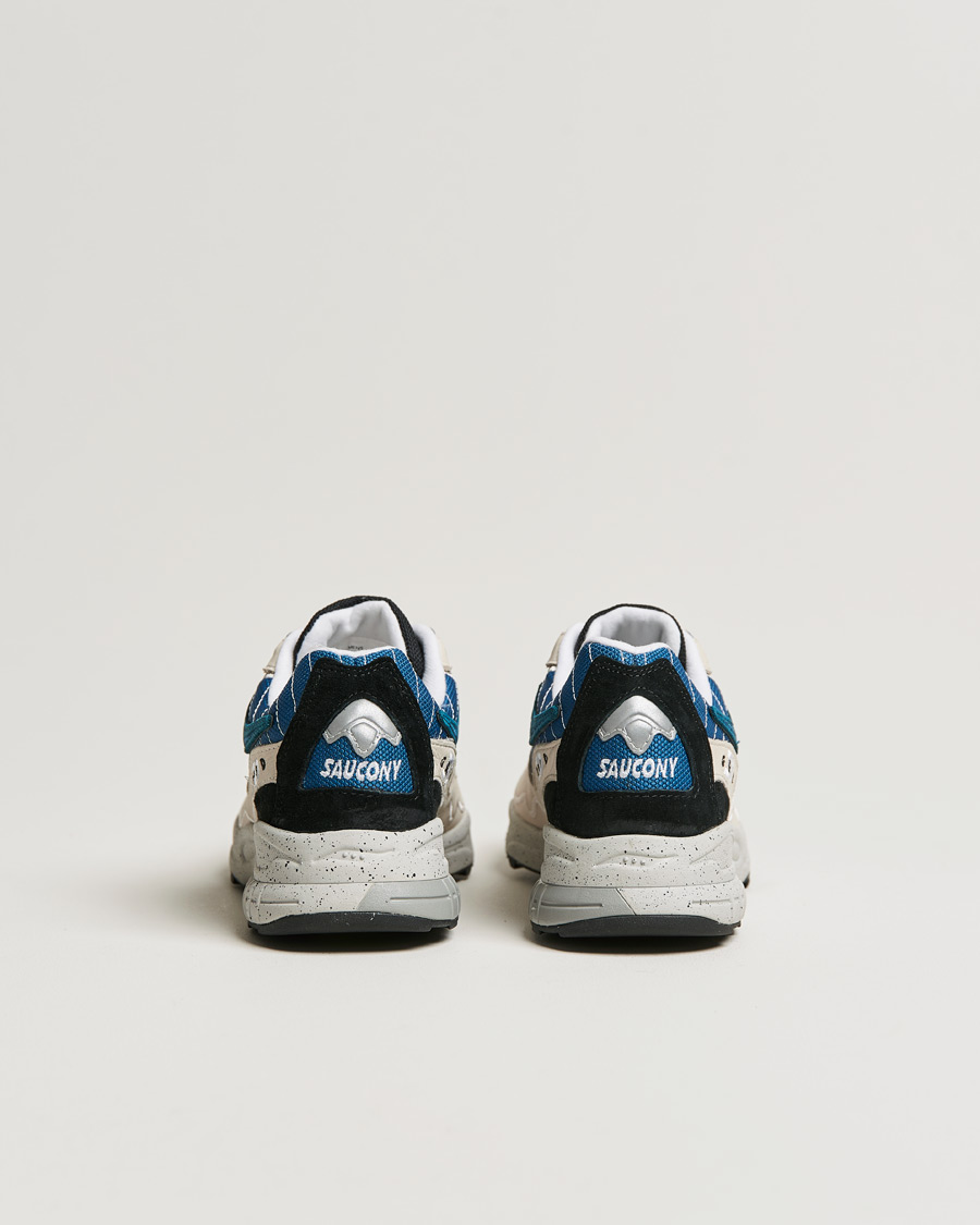 Herr | Saucony Grid Hurricane Sneaker Cream/Blue | Saucony | Grid Hurricane Sneaker Cream/Blue