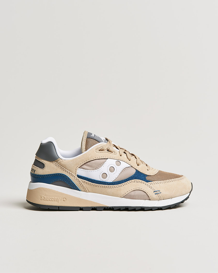 Herr | Saucony Shadow 6000 Sneaker Sand/Navy | Saucony | Shadow 6000 Sneaker Sand/Navy