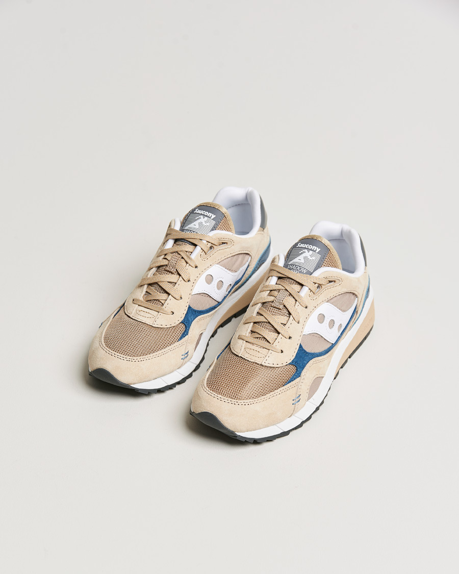 Herr | Saucony Shadow 6000 Sneaker Sand/Navy | Saucony | Shadow 6000 Sneaker Sand/Navy
