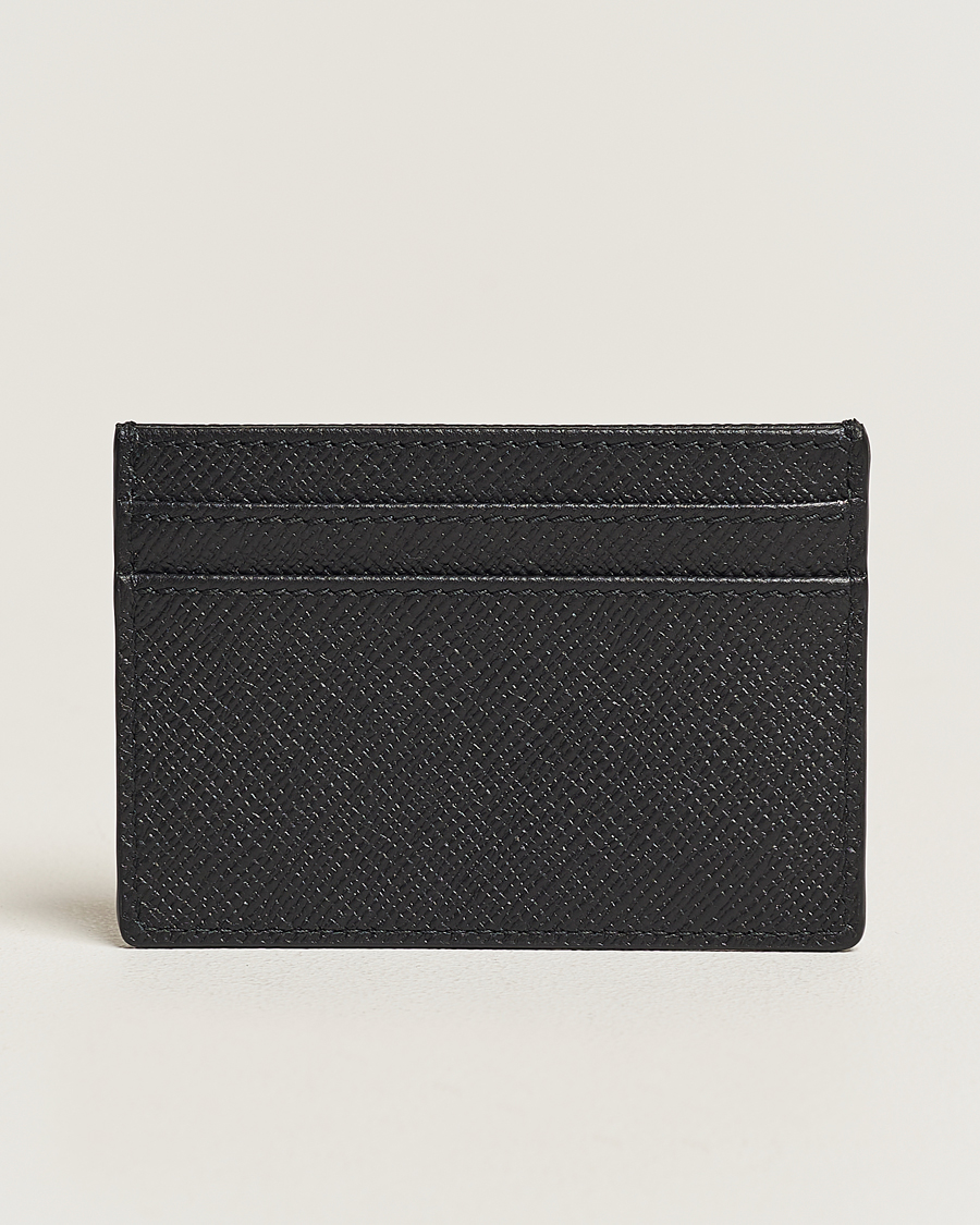 Herr | Smythson Panama Flat Cardholder Black | Smythson | Panama Flat Cardholder Black