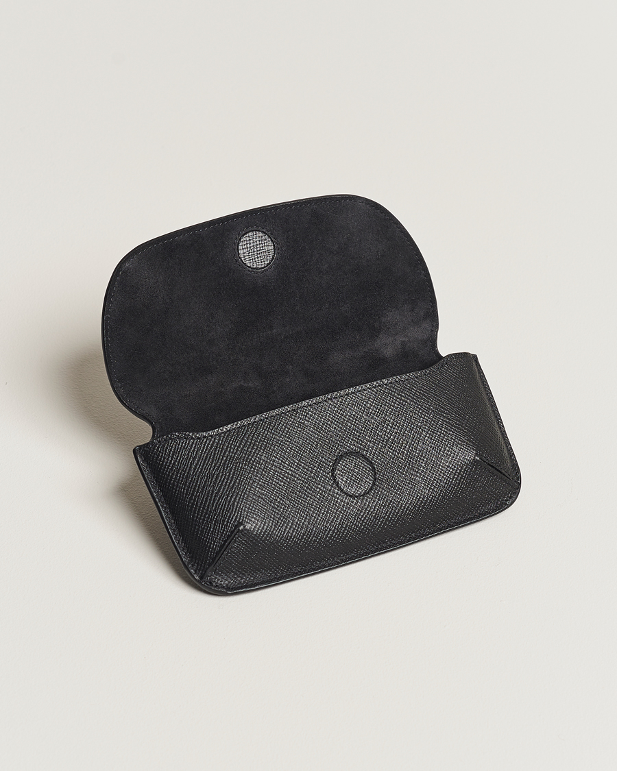 Herr | Solglasögon | Smythson | Panama Hard Sunglasses Case Black