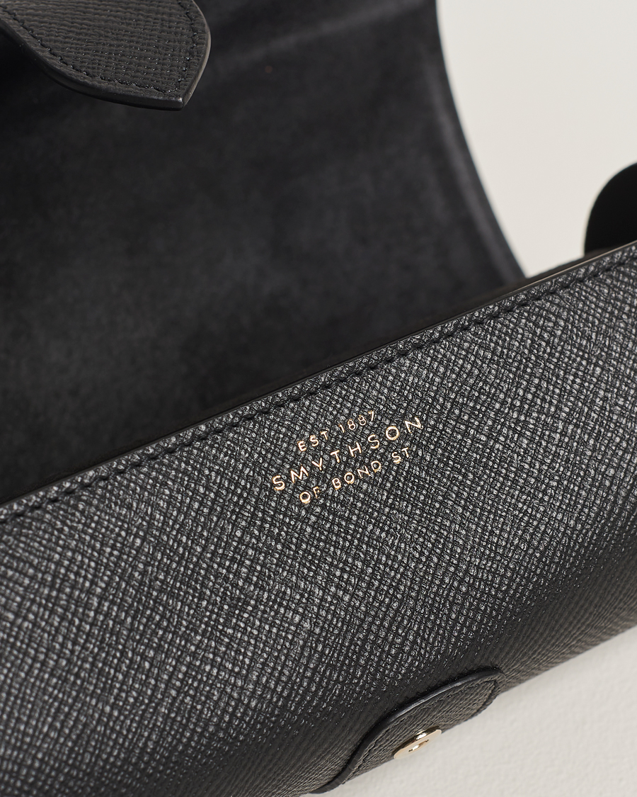 Herr | Till hemmet | Smythson | Panama Travel Watch Roll Black