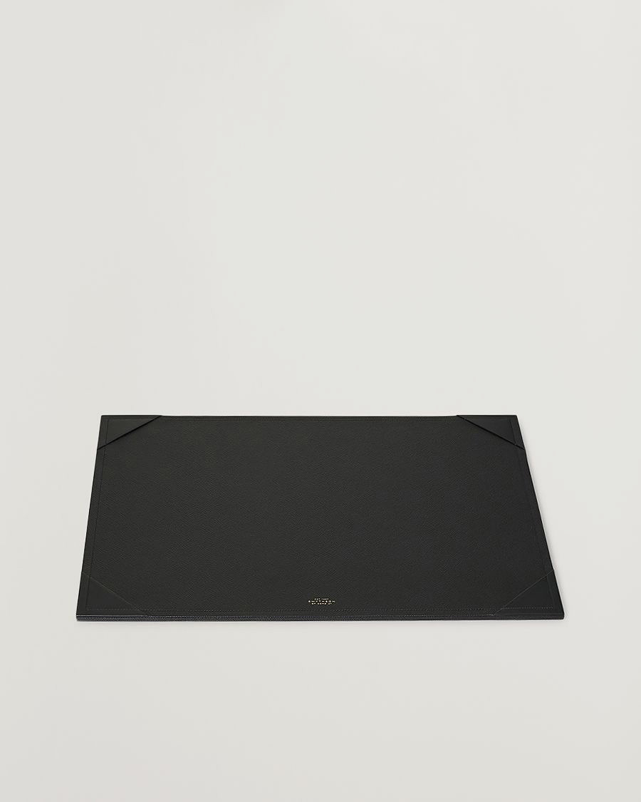 Herr | Till hemmet | Smythson | Panama Desk Mat Black