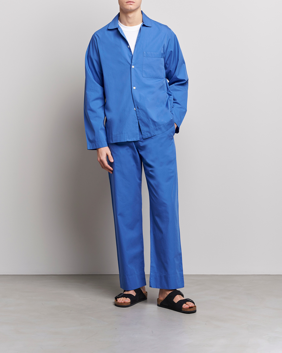 Herr | Återvunnet | Tekla | Poplin Pyjama Shirt Royal Blue